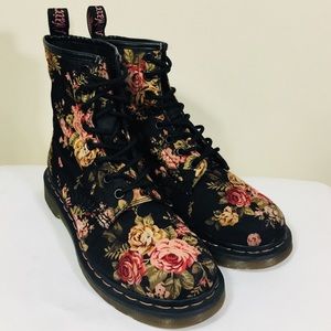 Dr. Martens Women’s Victorian Flower Combat Boot 7